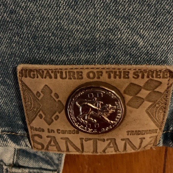 Vintage Parasuco for Santana cropped denim vest Medium - Picture 9 of 10